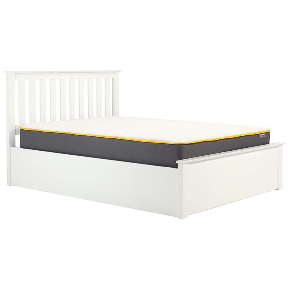 Phoenix Small Double White Ottoman Bed Image 4