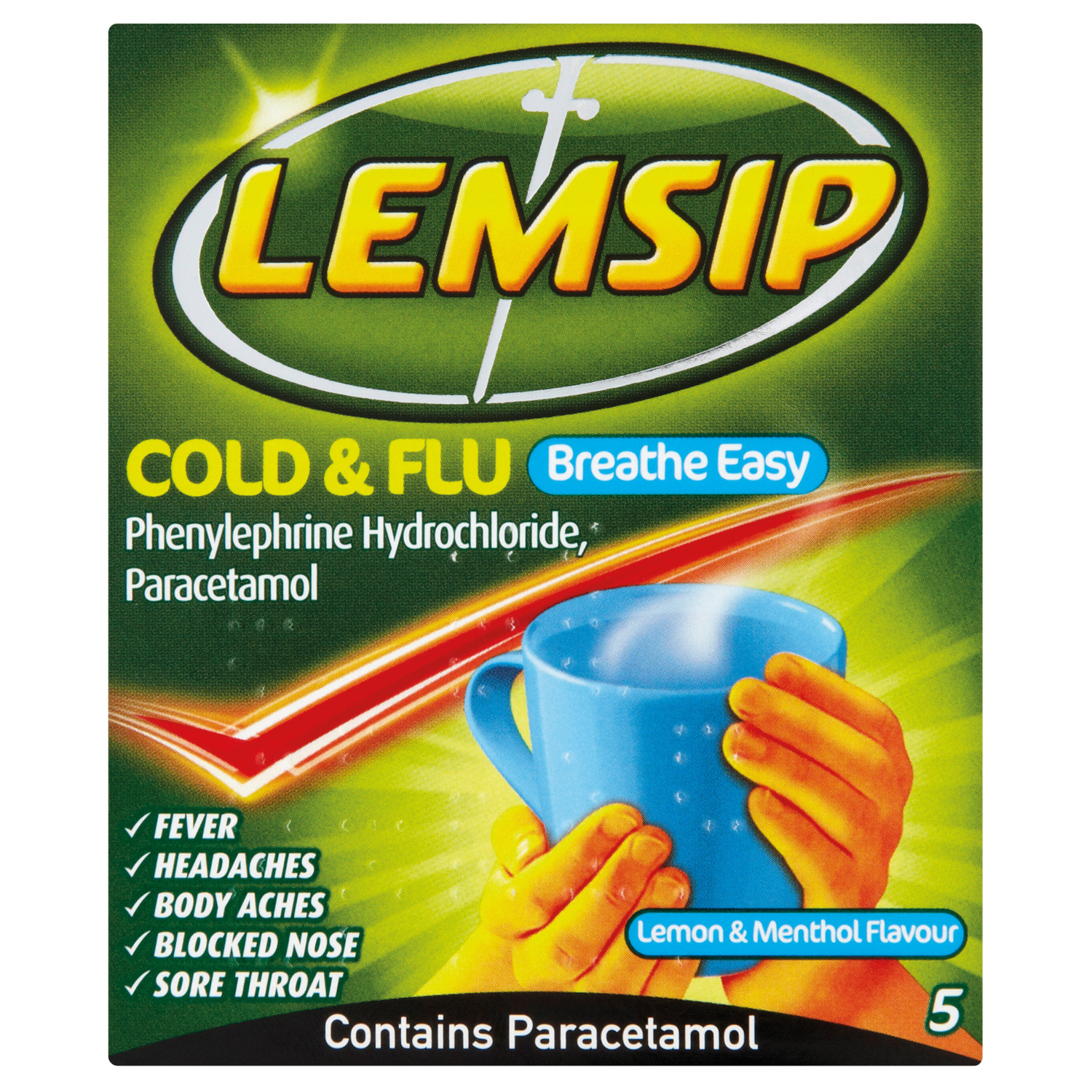 Lemsip Cold and Flu Breathe Easy Sachets Image