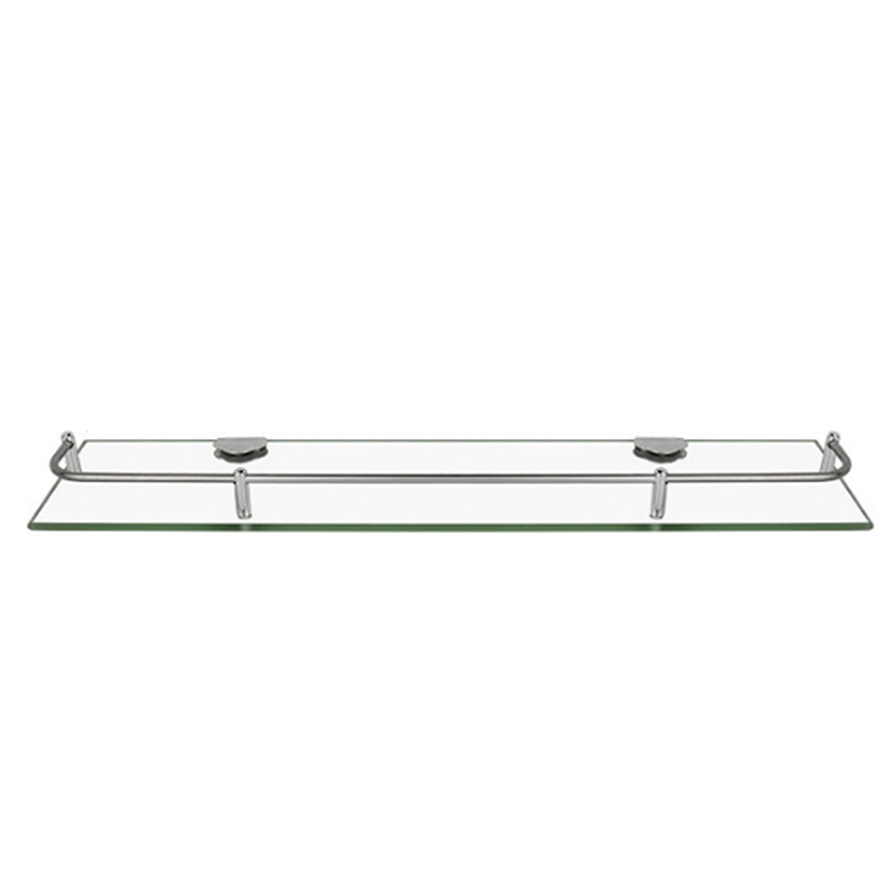 Livingandhome Silver Wall Mounted Acrylic Bathroom Corner Shelf