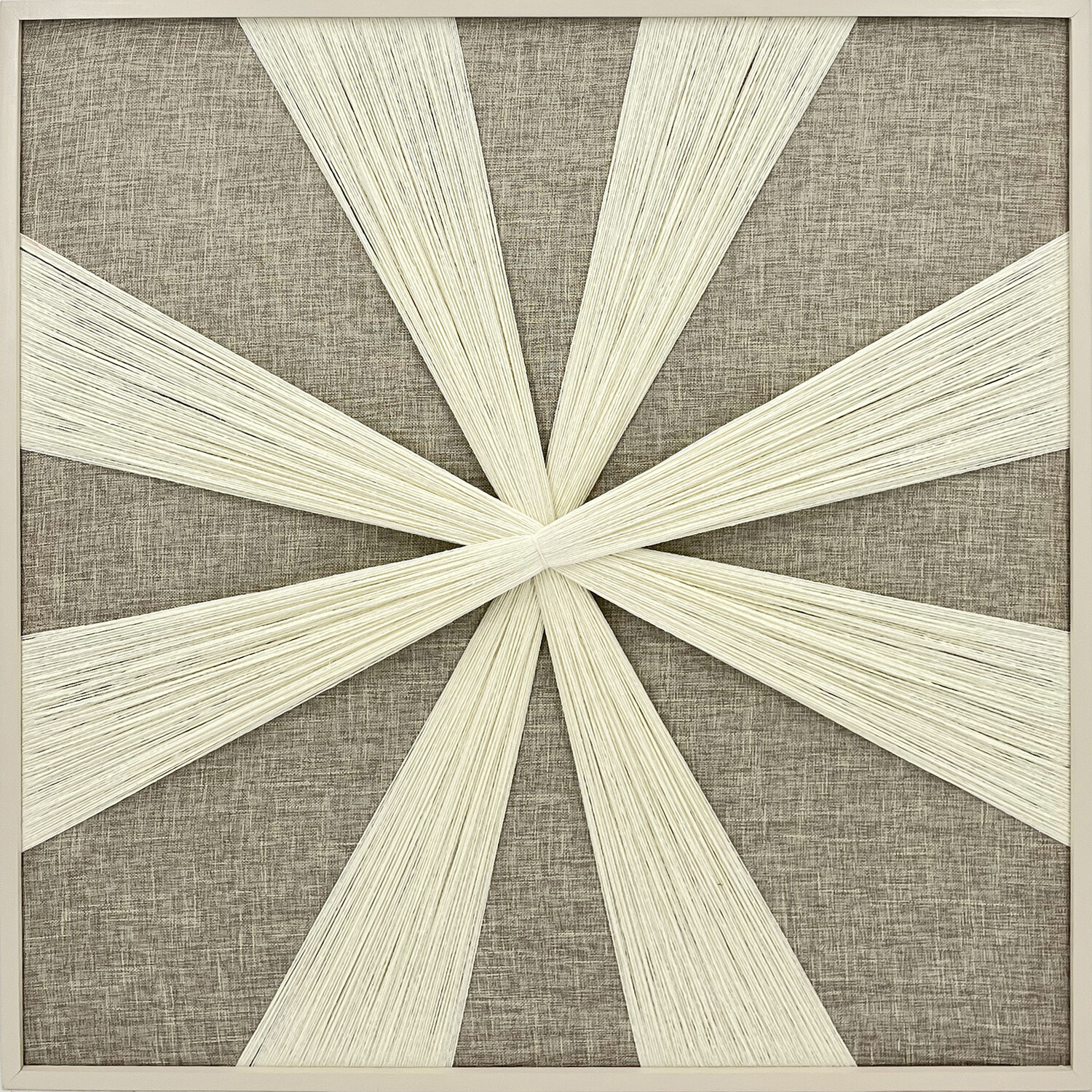 Neutral Knotted Textile Wall Art Image 10