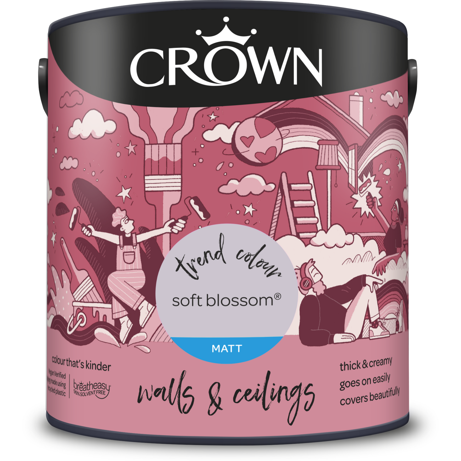 Crown Matt Emulsion Soft Blossom 2.5l Image 2
