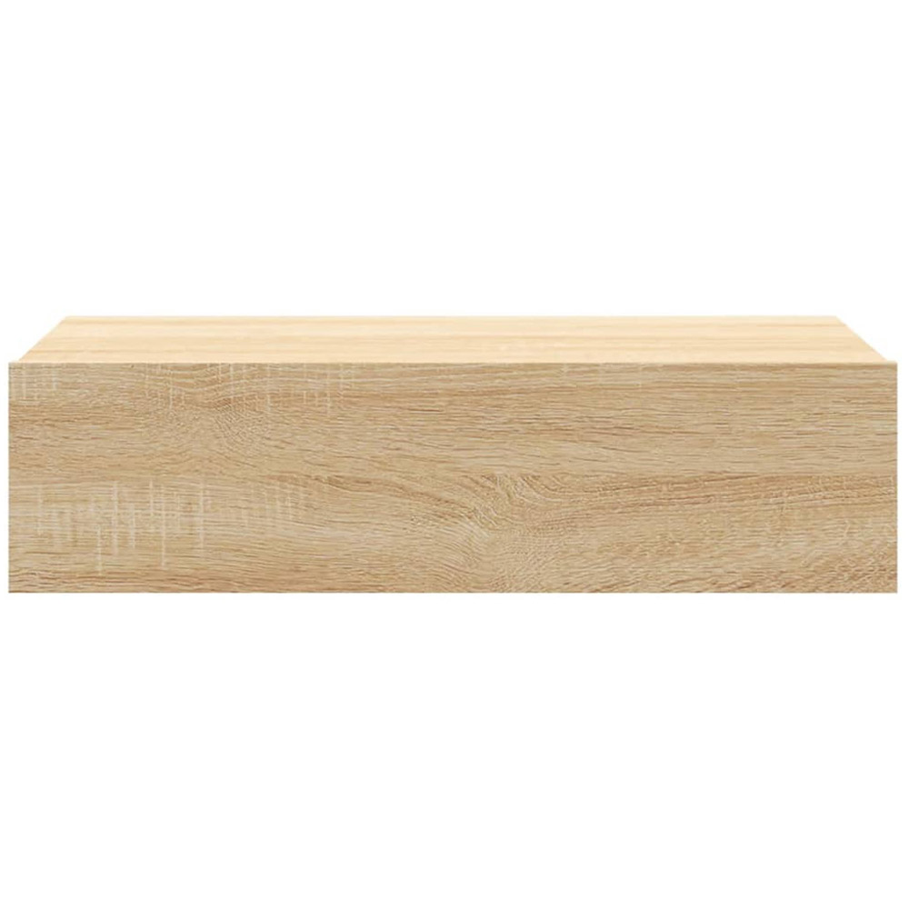 vidaXL Single Drawer Sonoma Oak Wall Mounted LED TV Cabinet Image 8