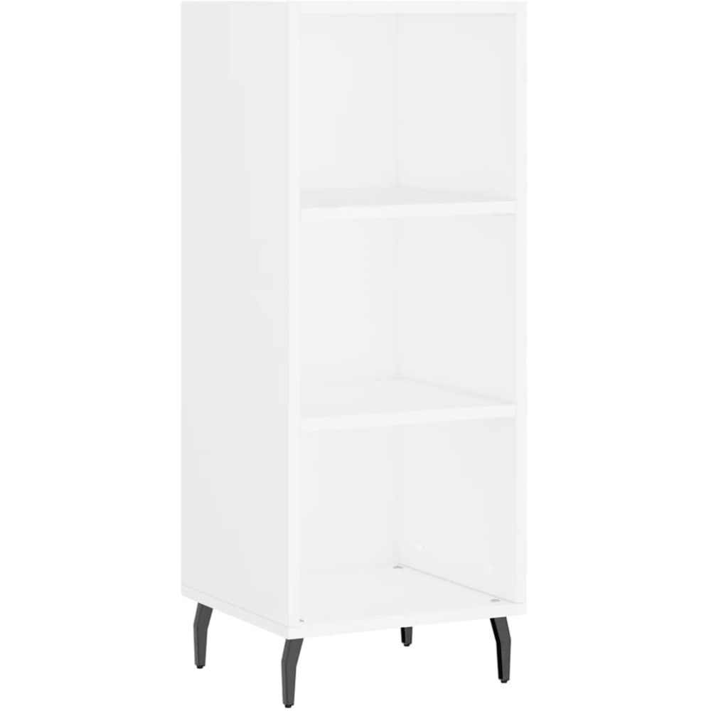 vidaXL Single Door 6 Shelf White Highboard Image 7