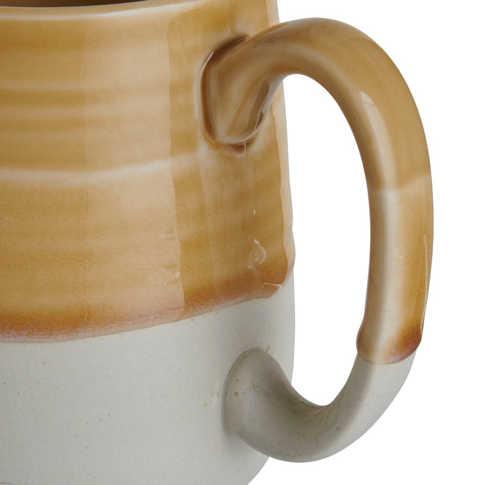 wilko Yellow Reactive Glaze Mug Image 4