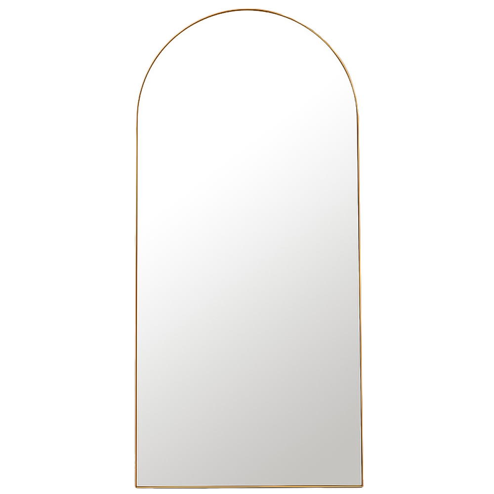 Furniturebox Odette Gold Arch Full Length Wall Mirror 170 x 80cm Image 1