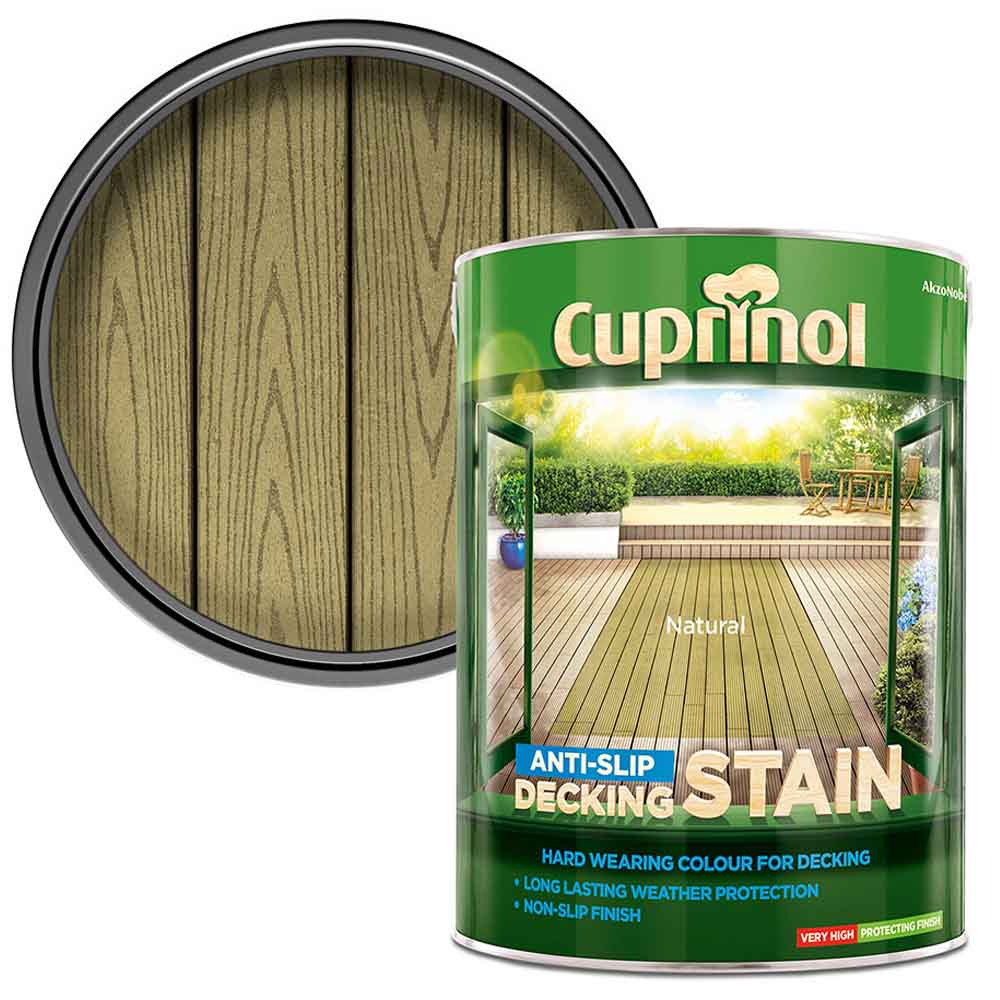 Cuprinol Natural Anti-Slip Deck Staining 5L Image 1