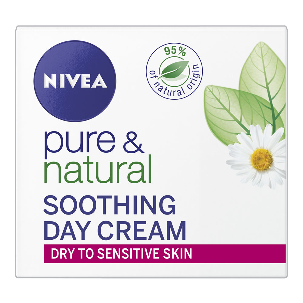 Nivea Pure and Natural Soothing Day Cream 50ml Image