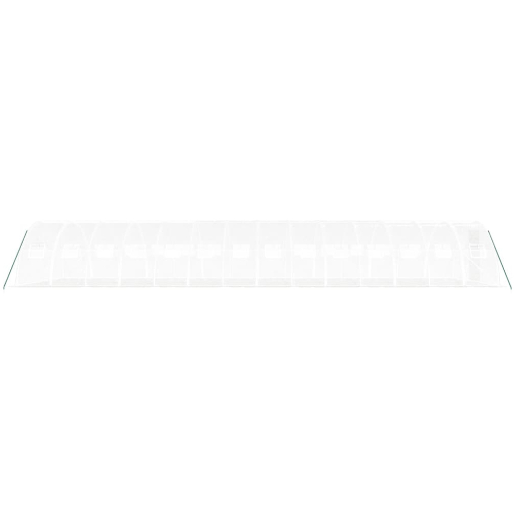 vidaXL White Polyethylene Galvanised Steel Frame 45.9 x 13.1ft Greenhouse Image 4