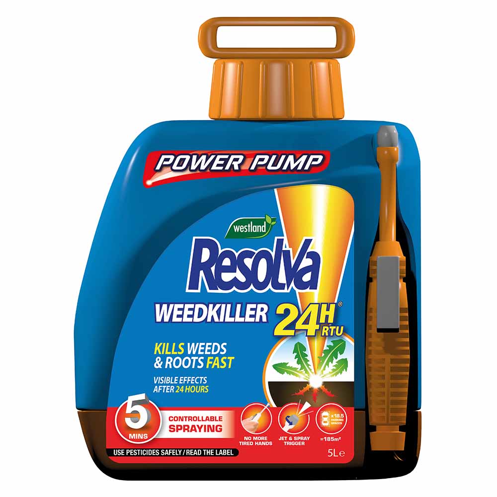 Resolva 24H Ready To Use Weedkiller Power Pump 5L Image 1