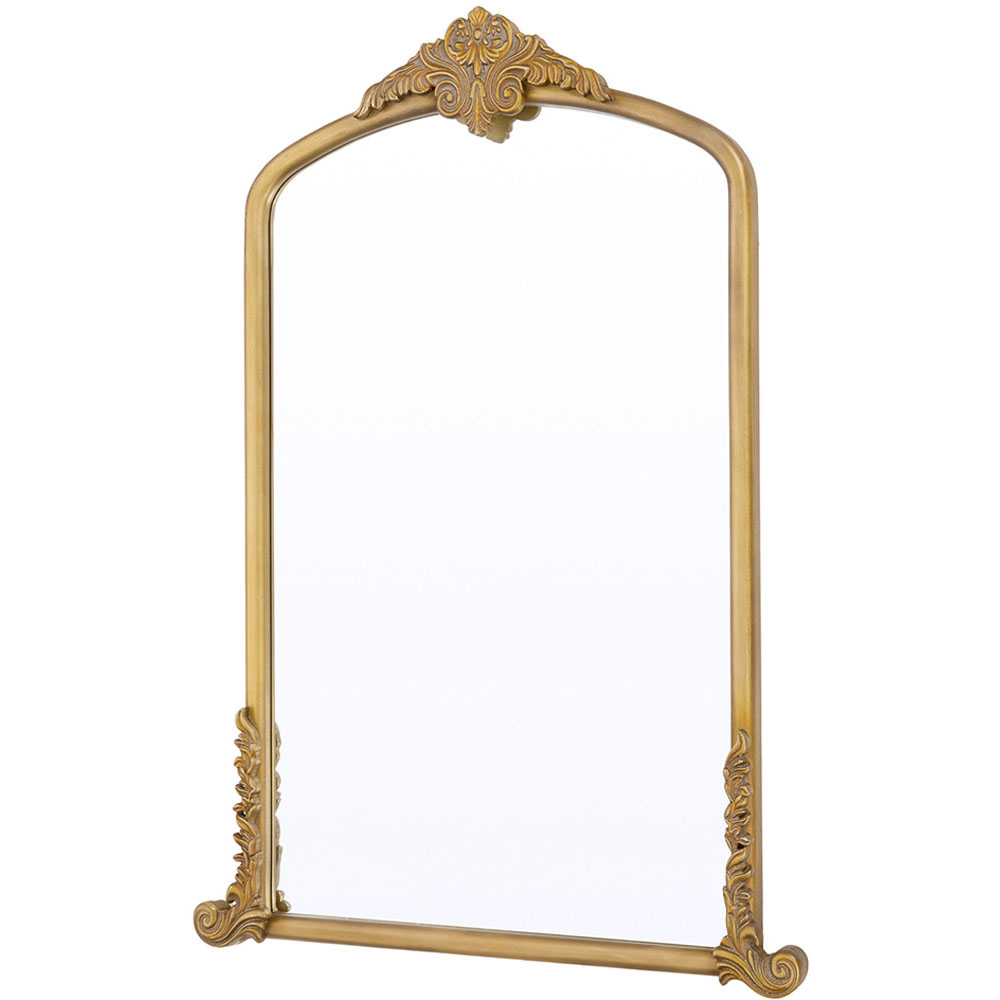Living and Home Gold Arched Vintage Vanity Mirror 96 x 66cm Image 2