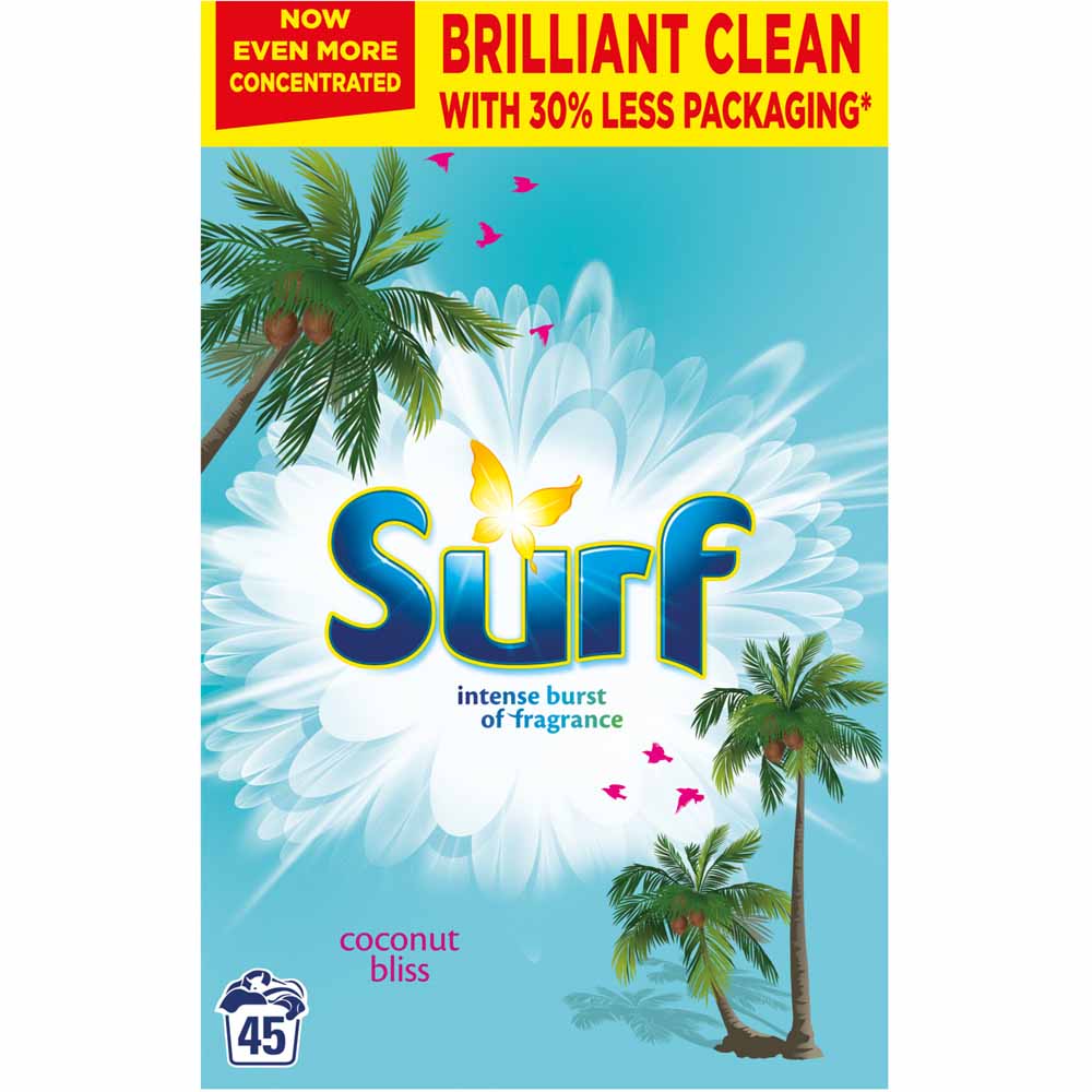 Surf Coconut Bliss Laundry Powder 45 Washes 2.25kg Image 2