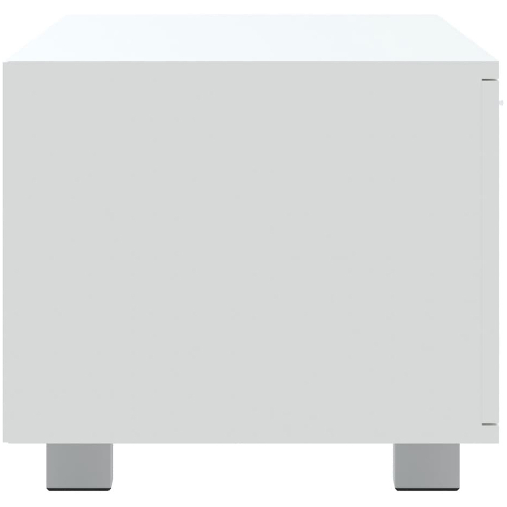 vidaXL 2 Door 2 Shelf White TV Cabinet Image 6