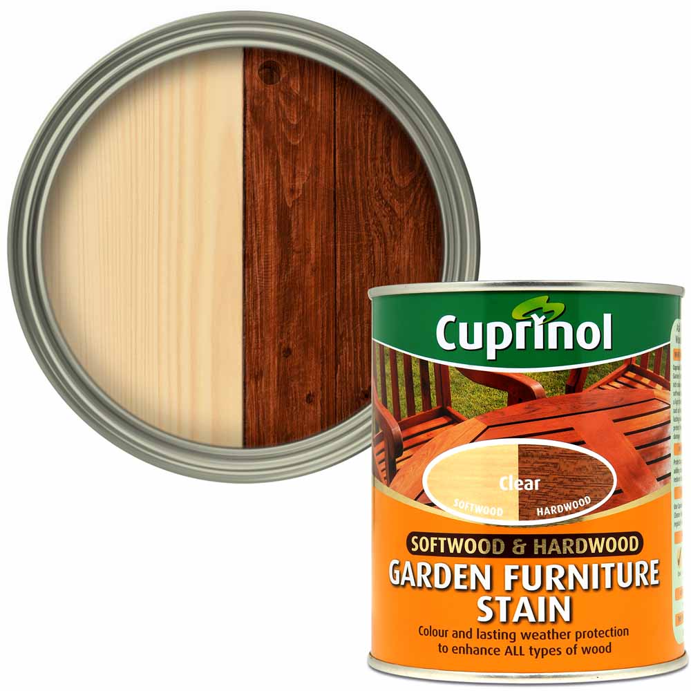 Cuprinol Softwood and Hardwood Clear Garden Furniture Stain 750ml Image 1
