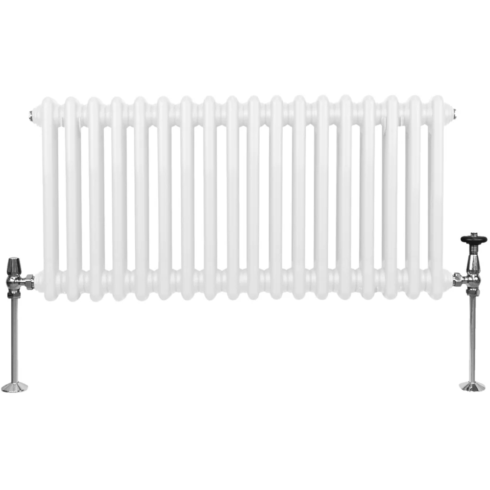 Monster Shop 1975 BTU White Traditional 2 Column Radiator 300 x 832mm Image 1