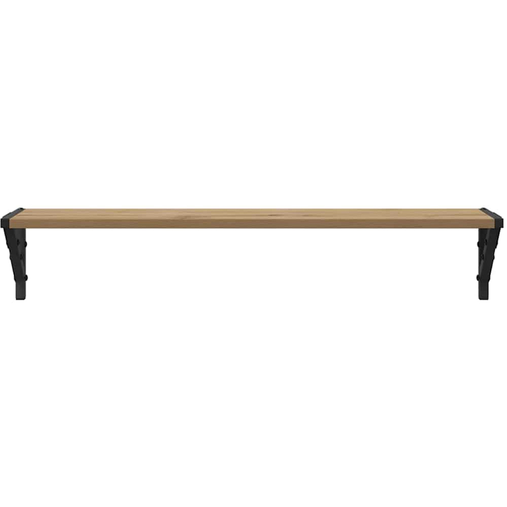 vidaXL 80 x 15cm Artisan Oak Wall Shelf Set of 2 Image 5