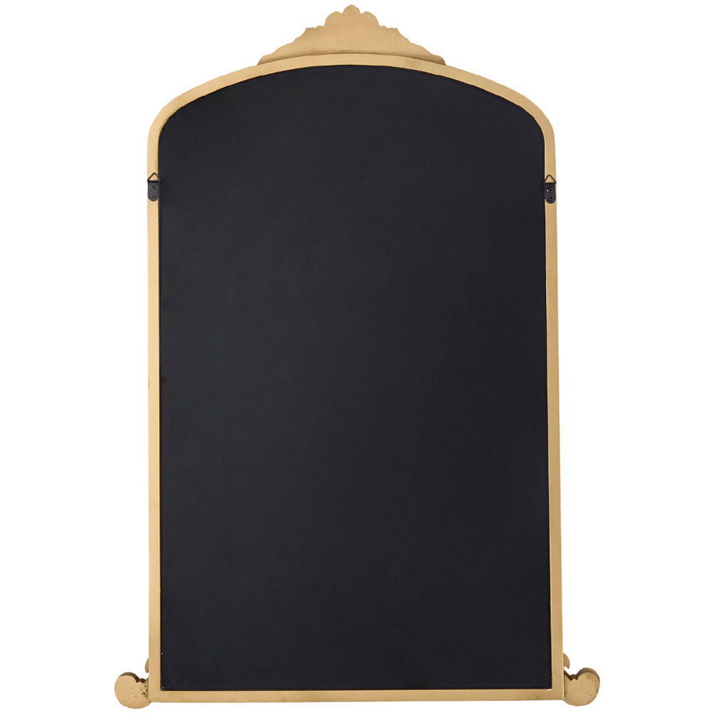 Living and Home Gold Arched Vintage Vanity Mirror 96 x 66cm Image 3