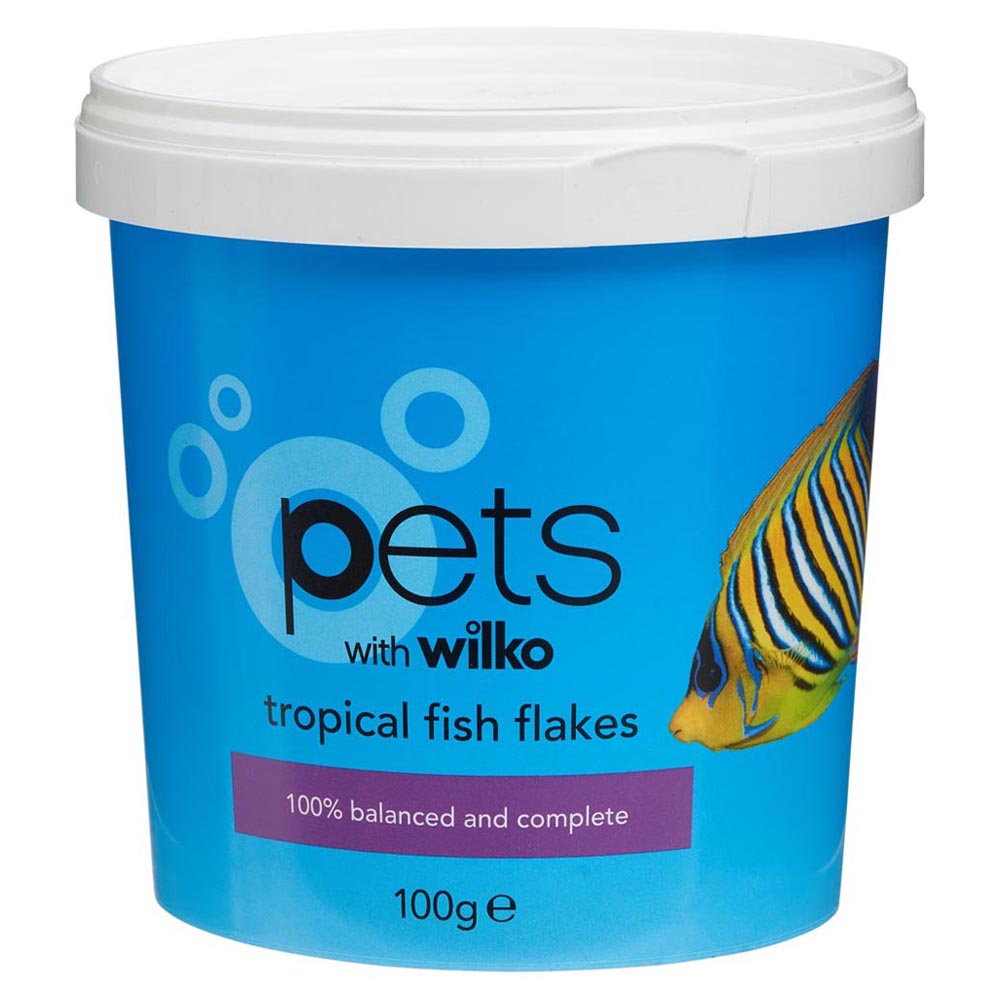 Wilko Tropical Fish Flakes 100g Image 1