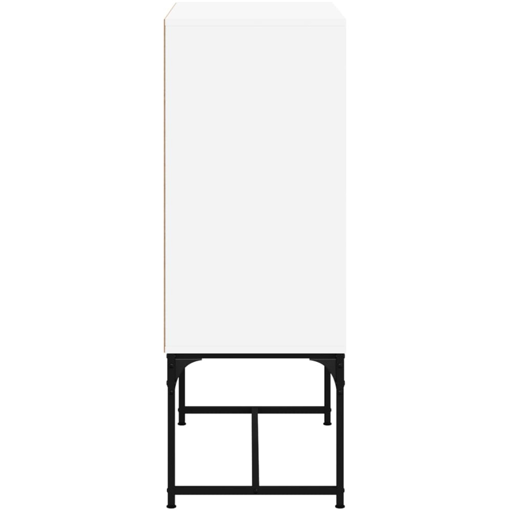 vidaXL 2 Door White Wooden Side Cabinet Image 6