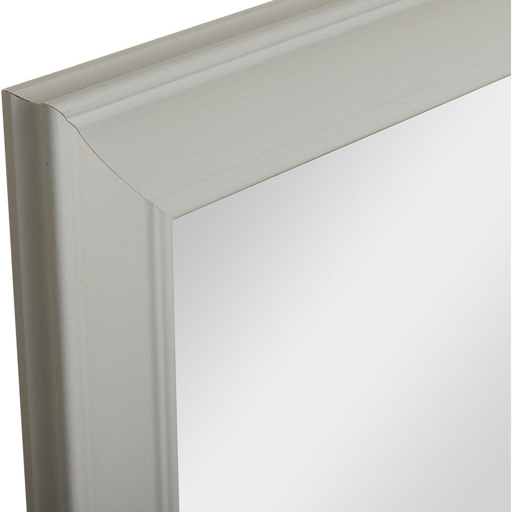 Wilko Grey Mantle Groove Mirror 88 x 63cm Wilko