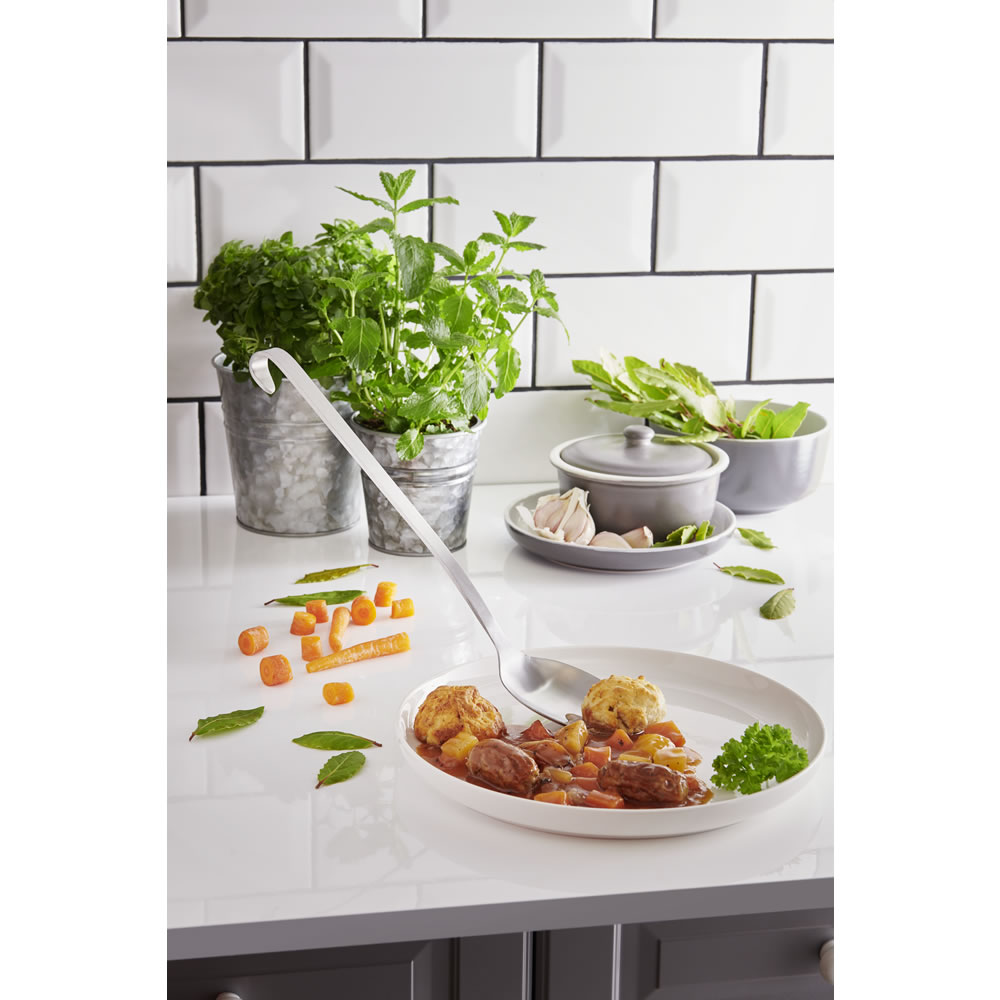 Wilko Stainless Steel Solid Spoon with Satin Finis h Wilko