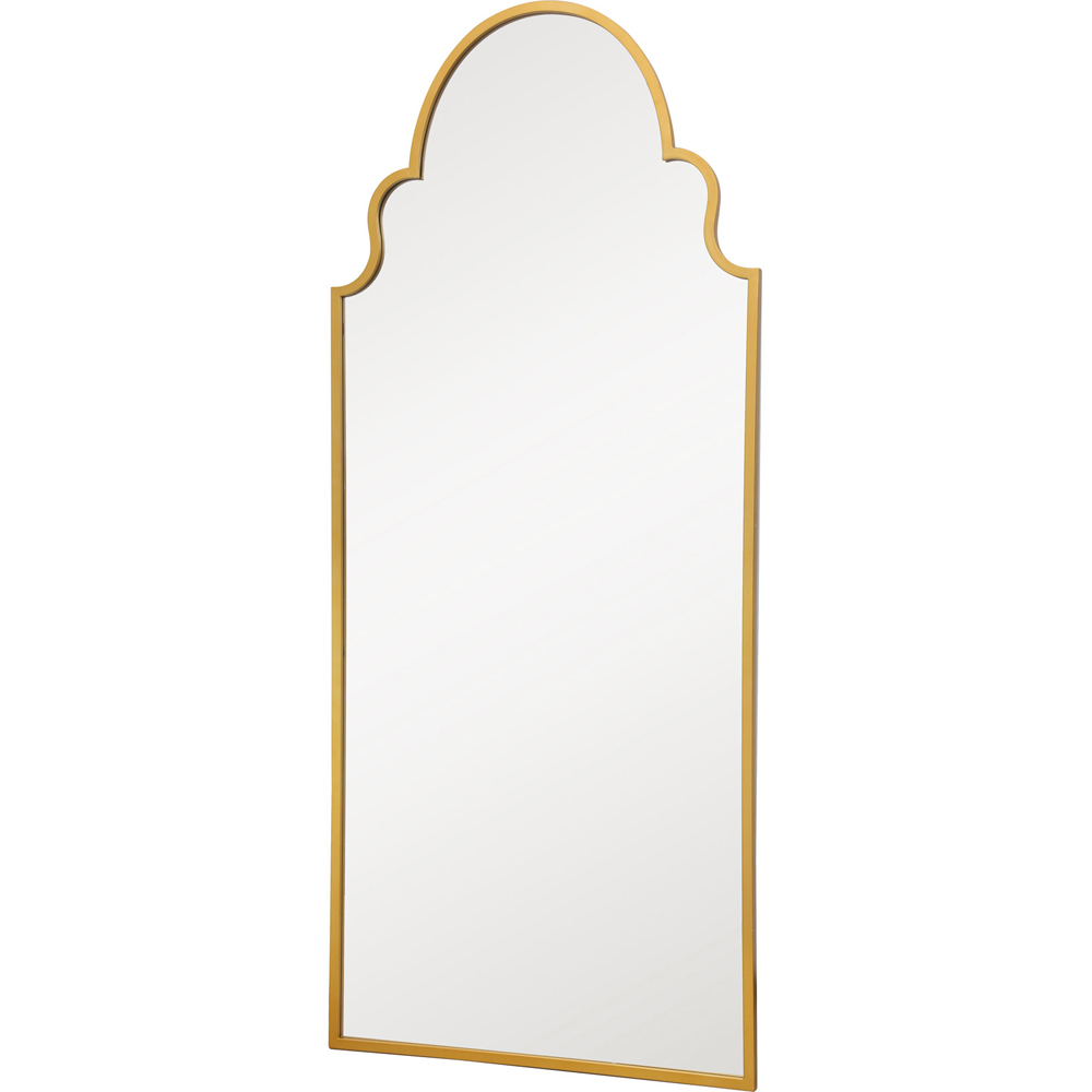 MirrorOutlet The Arcus Gold Framed Arched Leaner and Wall Garden Mirror 200 x 85cm Image 3