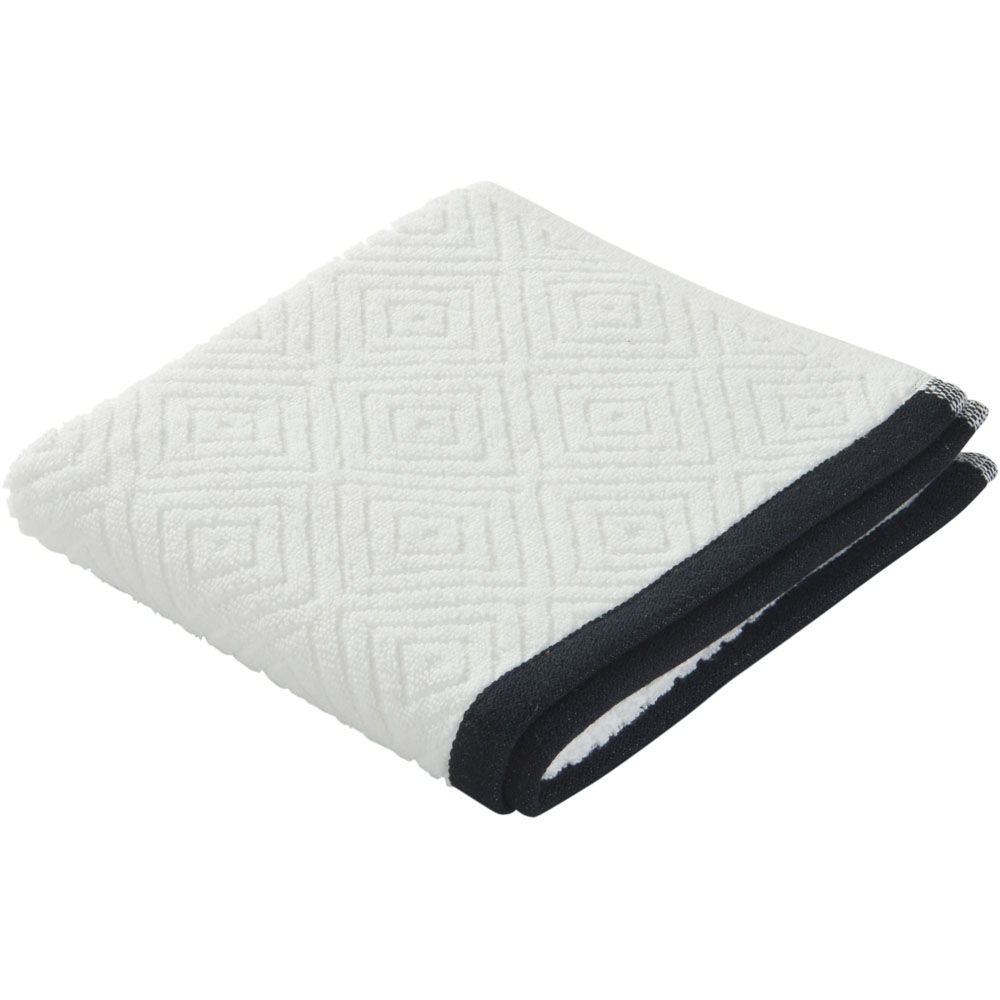 Wilko Textured Jacquard Hand Towel Image 1