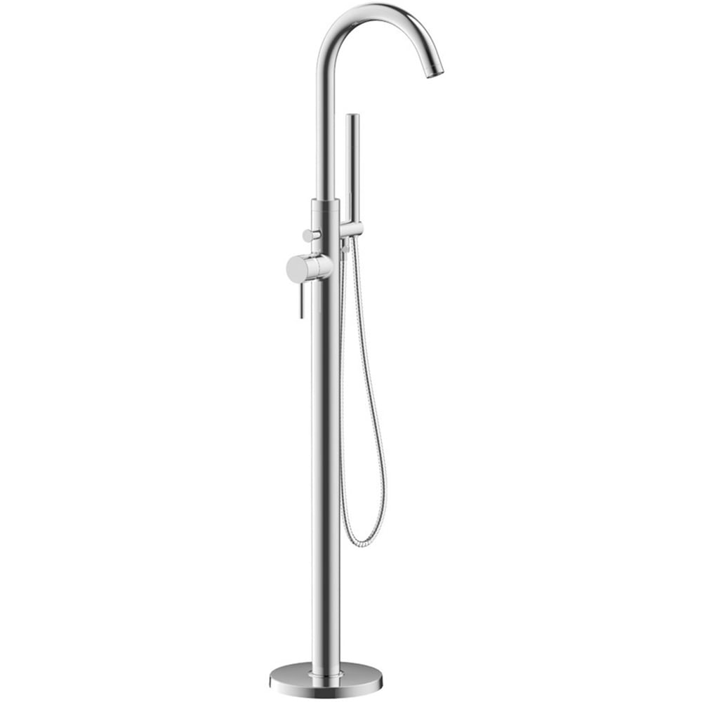 Bathstore Newton Chrome Floor Standing Bath Shower Mixer Image 1