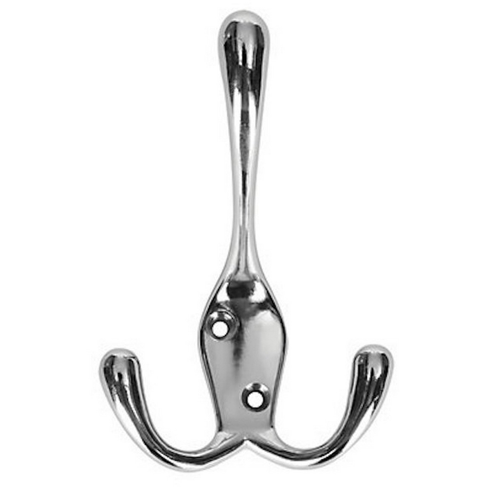 Chrome 3 Pronged Coat Hook Image