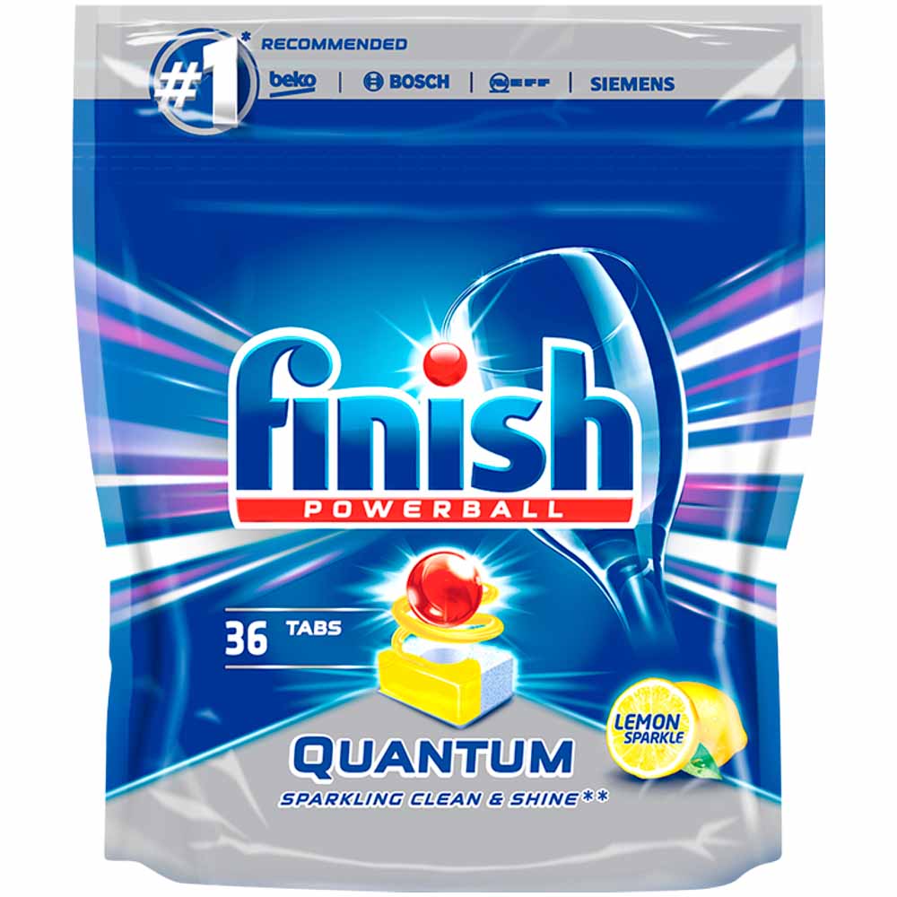 Finish Quantum Max Dishwasher Tablets Lemon 36 pack Image