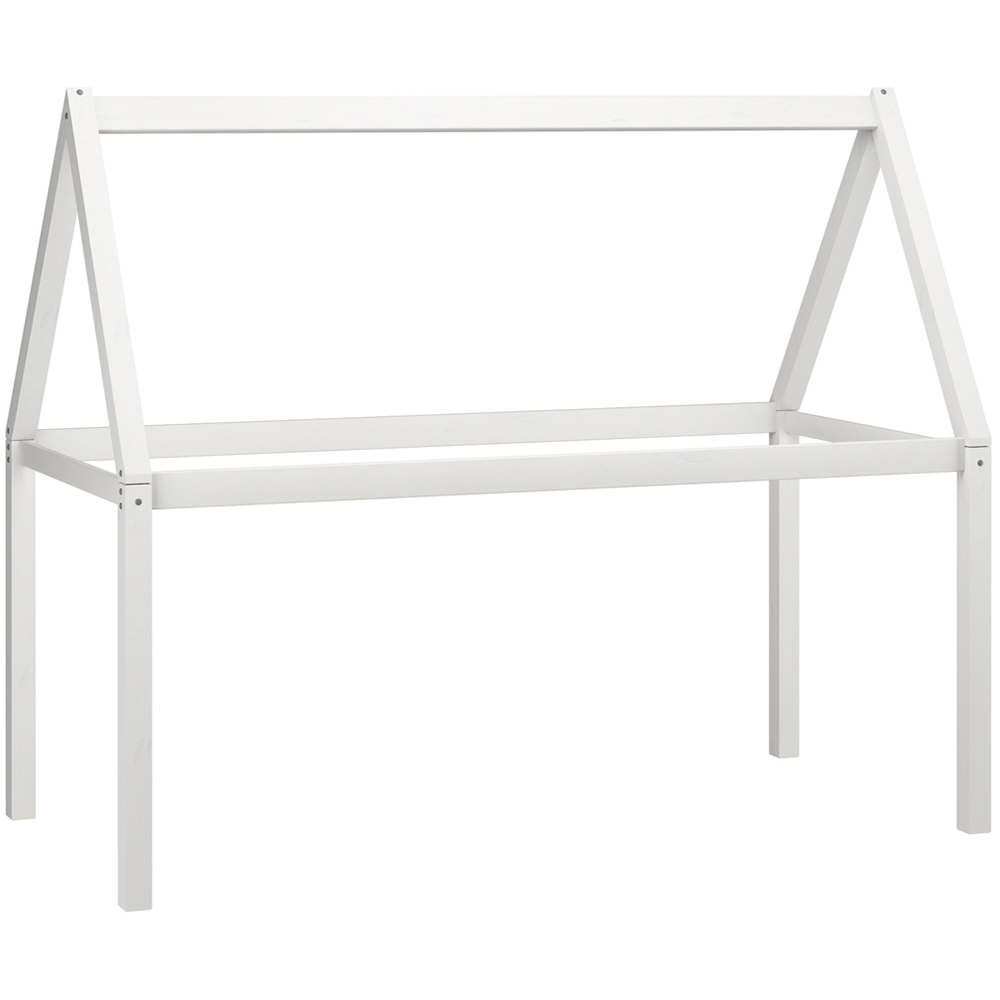 Loft24 Alpi2 White Pine Wood Kids Bed Canopy Image 1