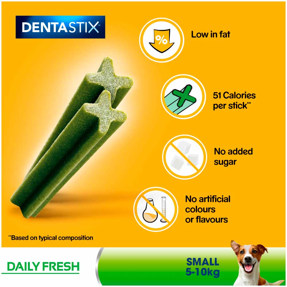 Pedigree 35 Pack Dentastix Fresh Adult Small Dog Treats 550g Image 6
