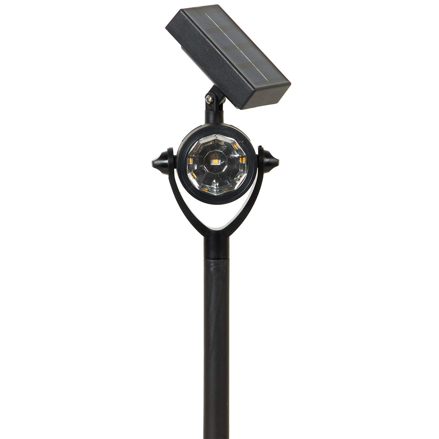 Pack of 4 Solar Spot Stake Lights - Black Image 1