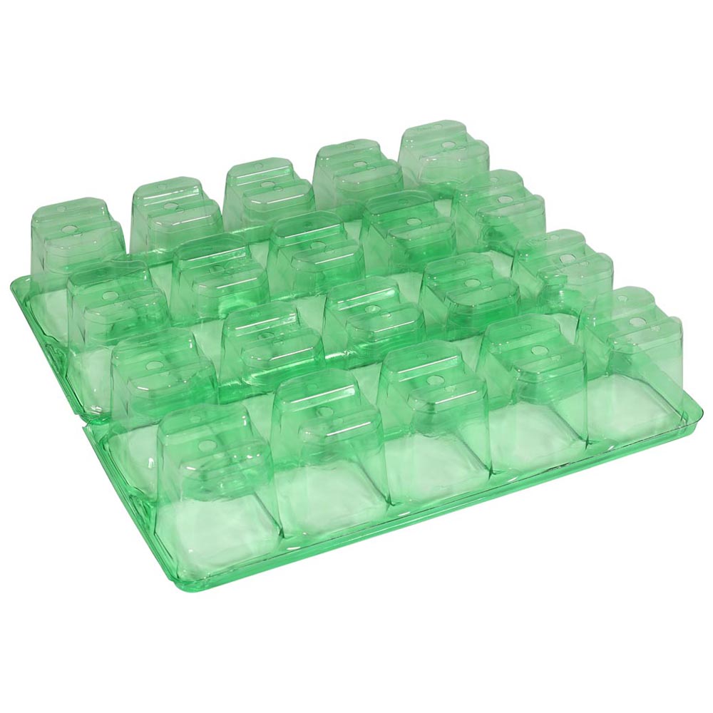 Wilko Green PET Seed Tray 2 x 10 Inserts 5 Pack Image 5