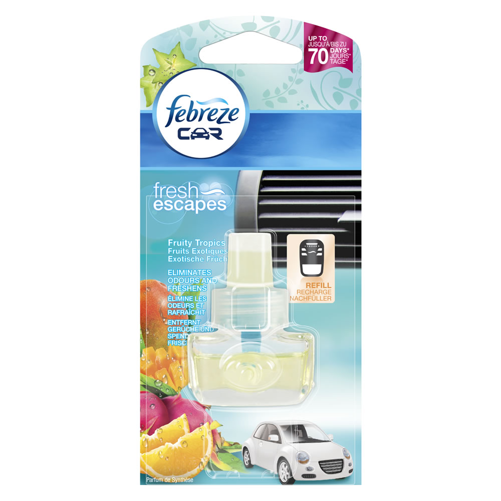 Febreze Car Freshener Refill Fruity Tropics 7ml Wilko