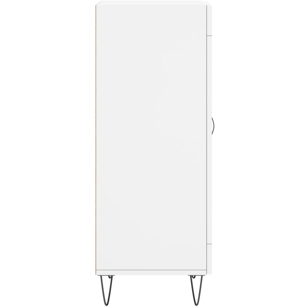 vidaXL Single Door White Sideboard Image 7