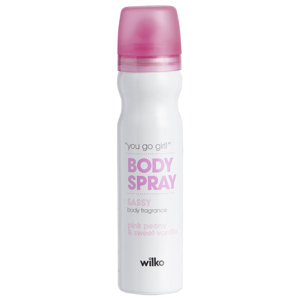 Wilko Female Sassy Body Spray 75ml Image 1