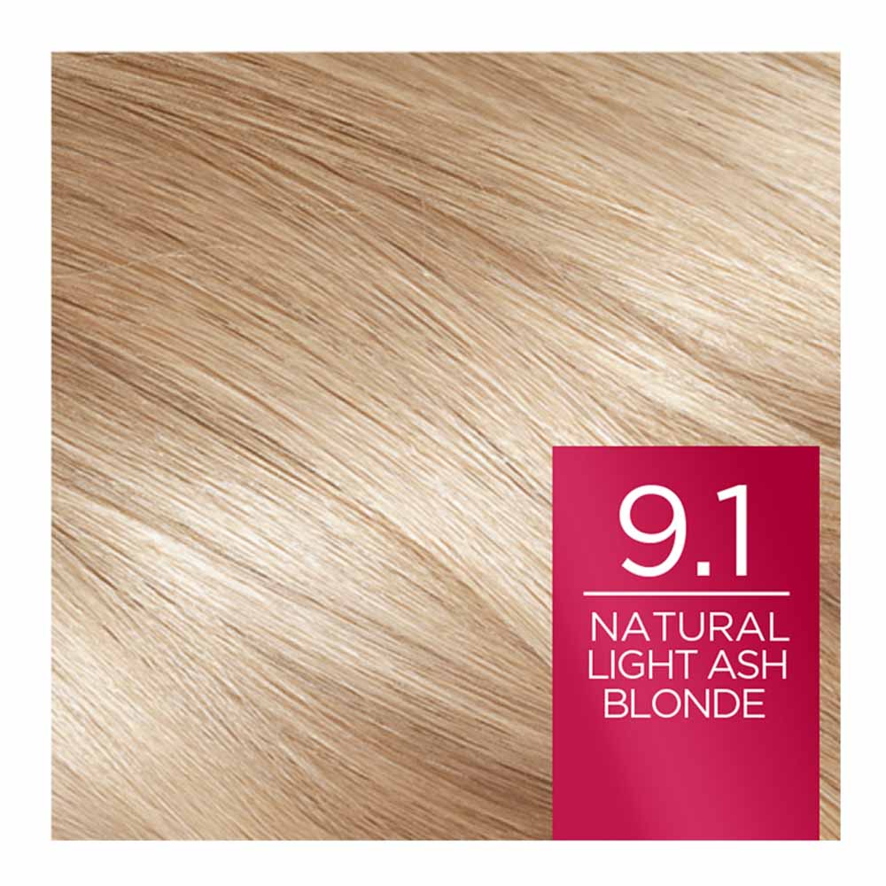 L'Oreal Paris Excellence Creme 9.1 Natural Light Ash Blonde Permanent Hair Dye Image 5