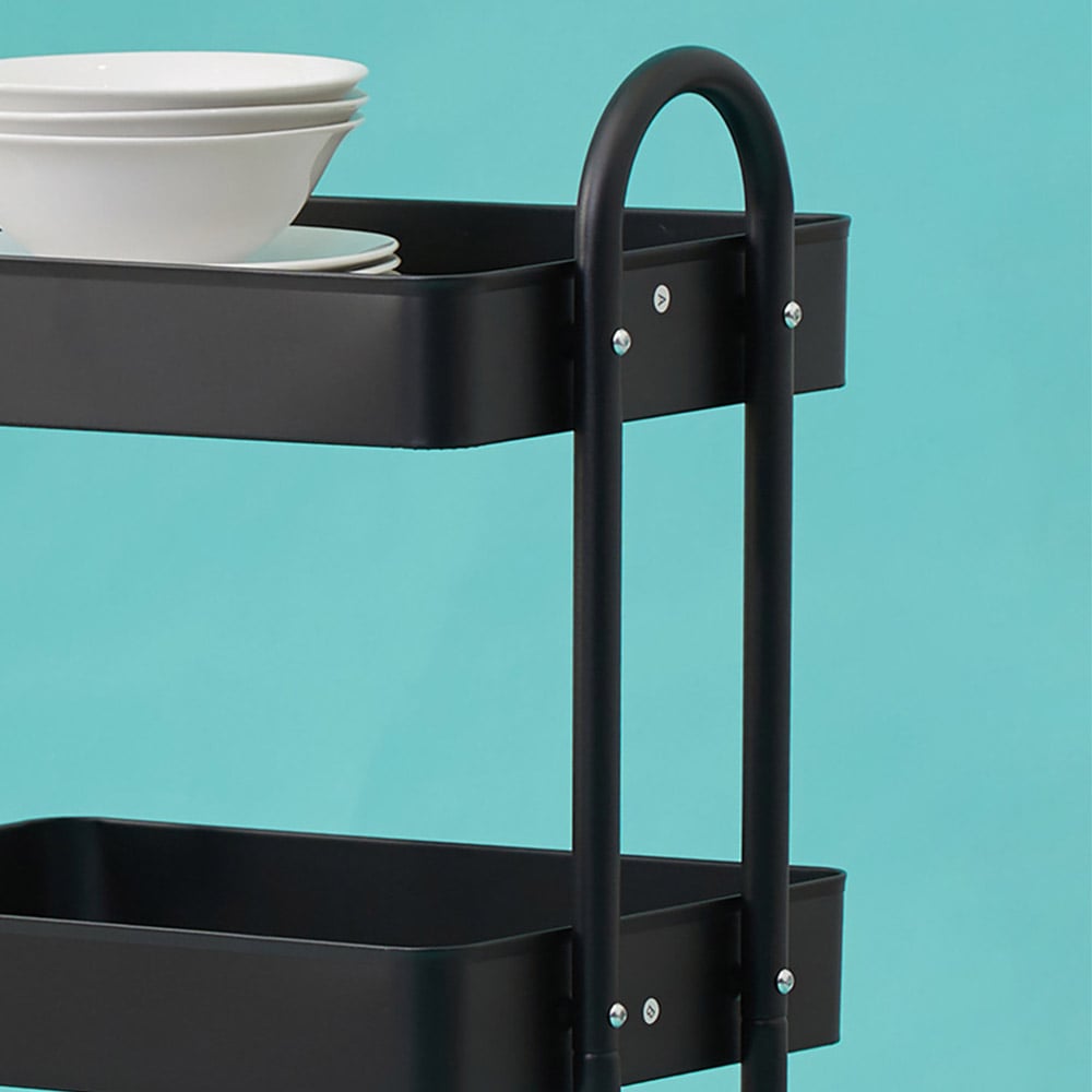 Acero 3-Tier Black Trolley Image 5