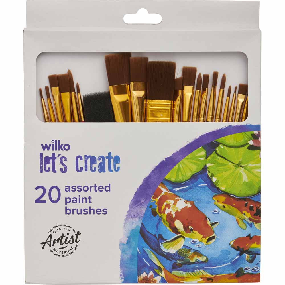 Wilko Multipack of Artbrushes 20 pack Image 2