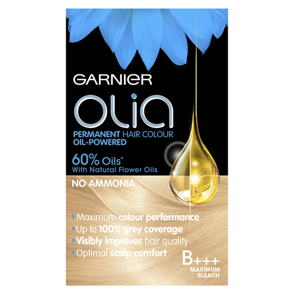 Garnier Olia Maximum Bleach Blonde B+++ Permanent Hair Dye Image 1