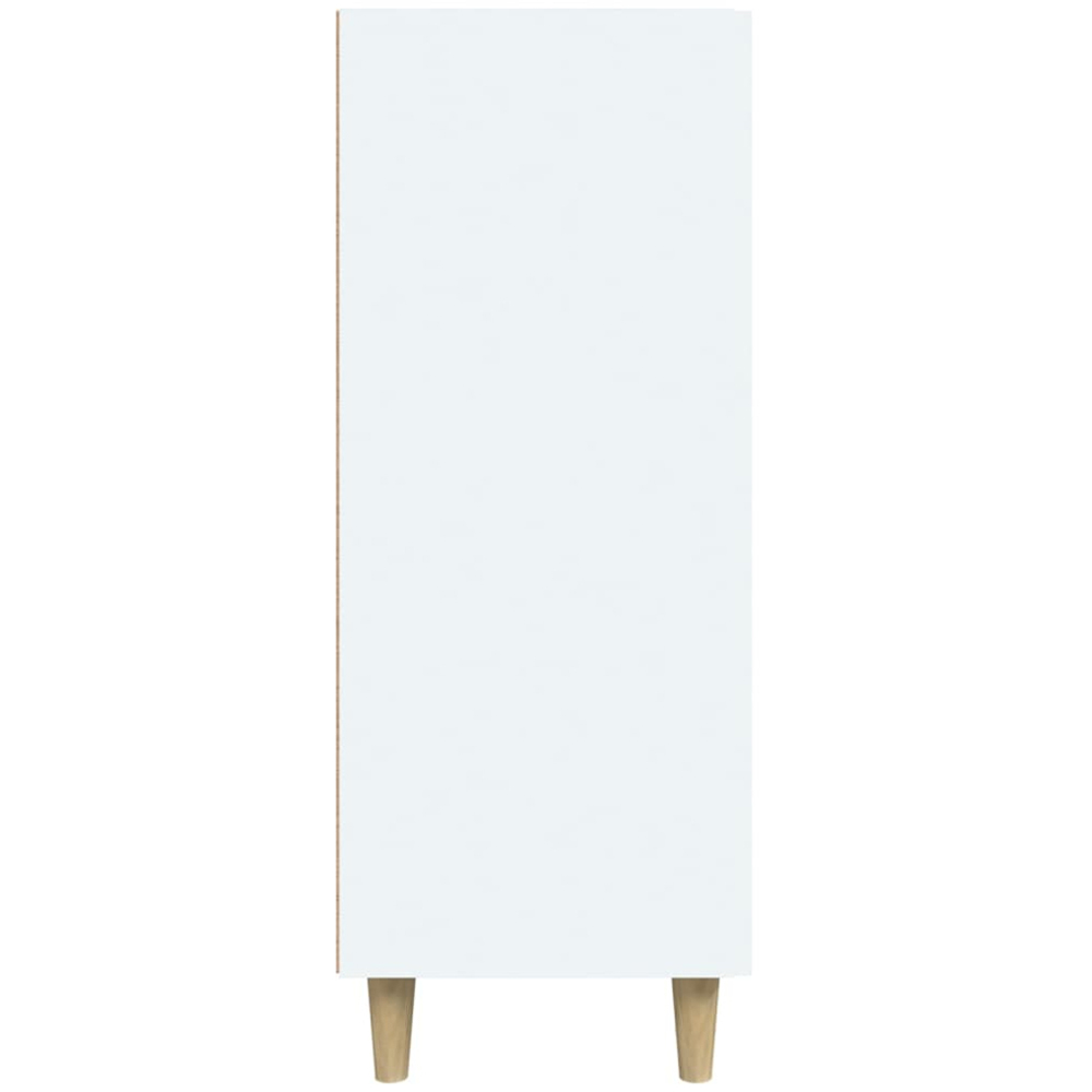 vidaXL Single Door 3 Drawer White Sideboard Image 6