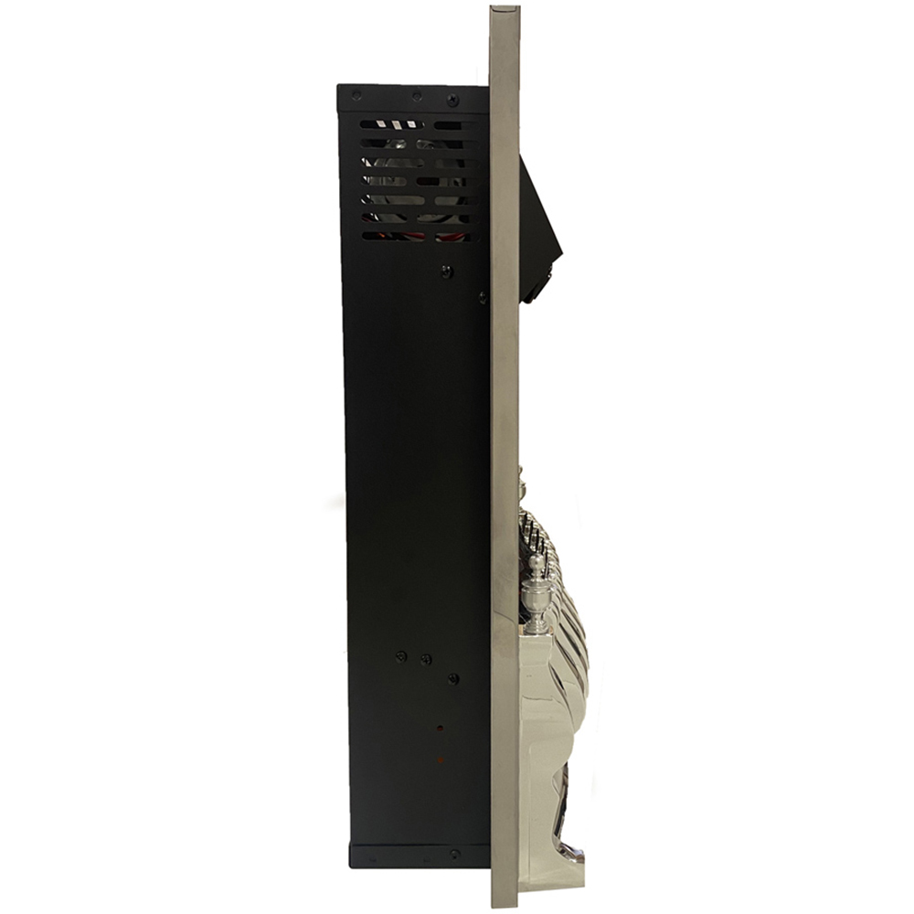 Be Modern Bayden Chrome Inset Electric Fireplace 2kW 16 inch Image 3