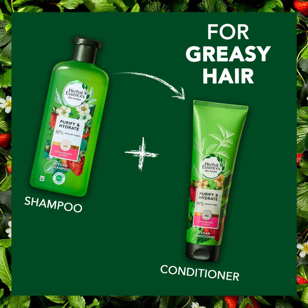 Herbal Essences Bio Renew Strawberry and Mint Shampoo and Conditioner Image 2
