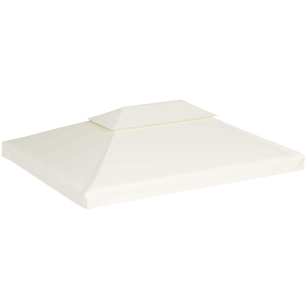 vidaXL 4 x 3m Cream White Gazebo Canopy Replacement Image 2