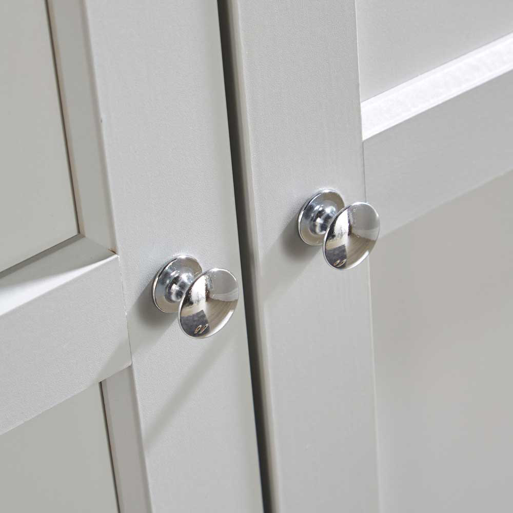 Home Source Avon 2 Door Grey Wardrobe Image 3