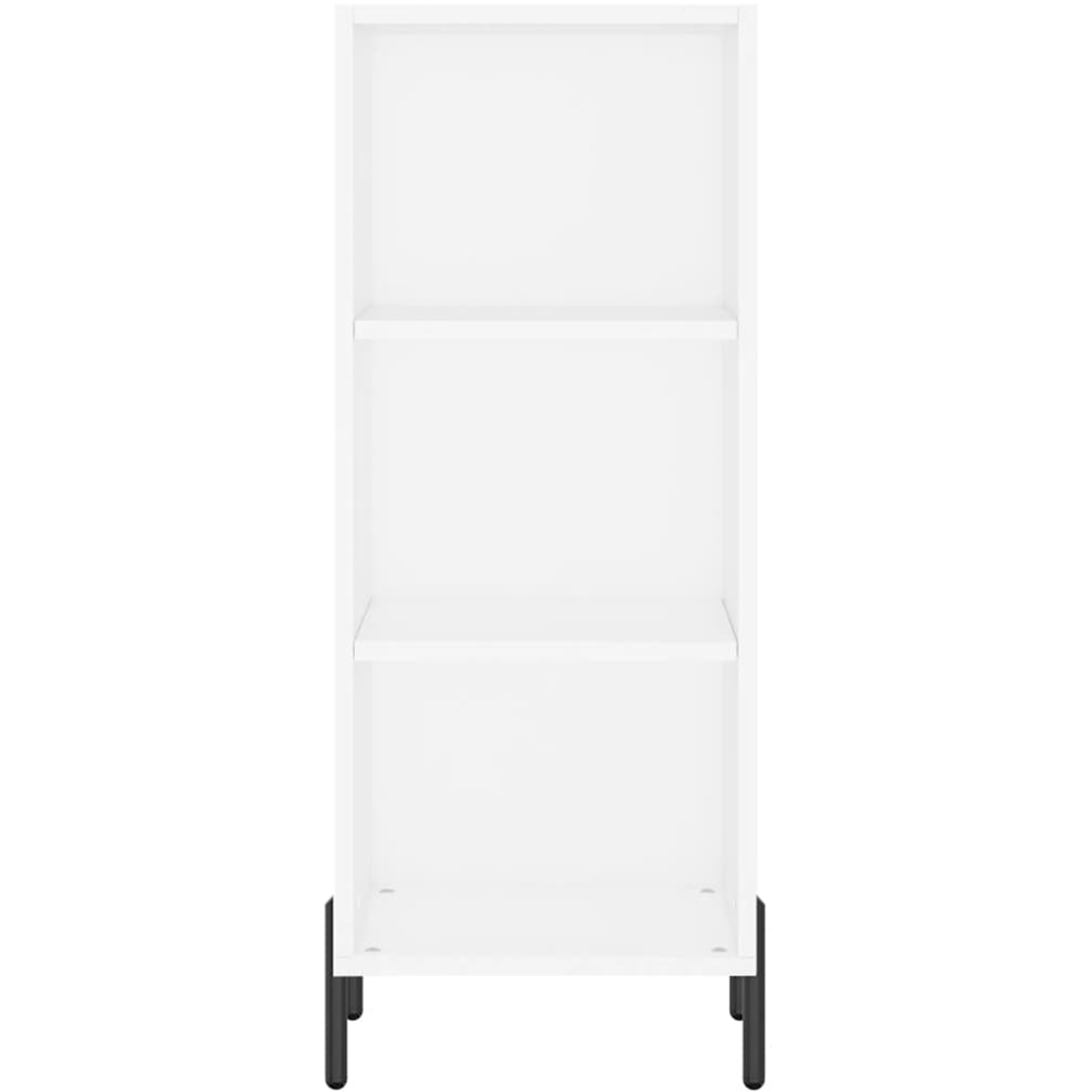 vidaXL 3 Shelf White Sideboard Image 4