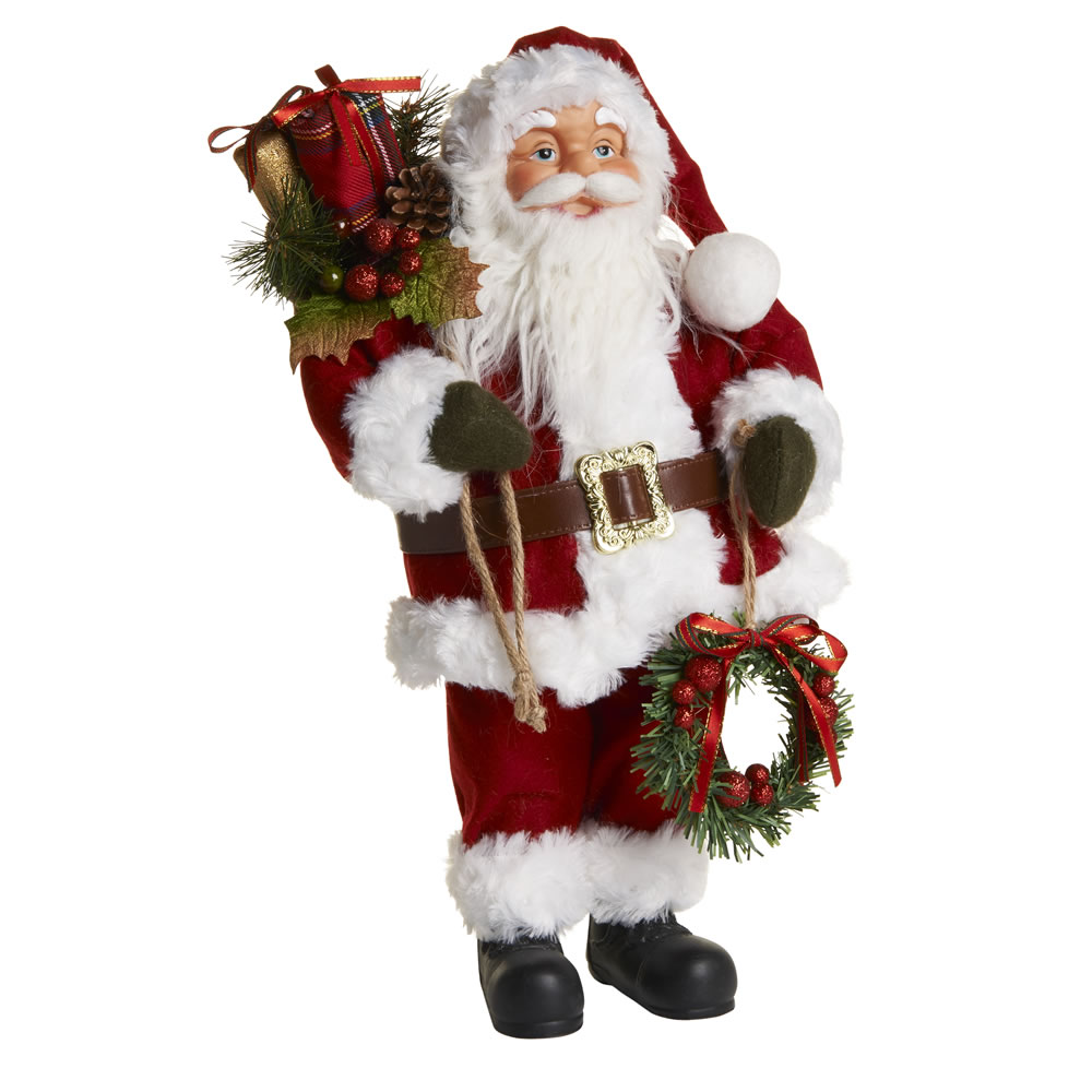 Wilko Alpine Home Small Standing Santa Christmas Ornament Wilko