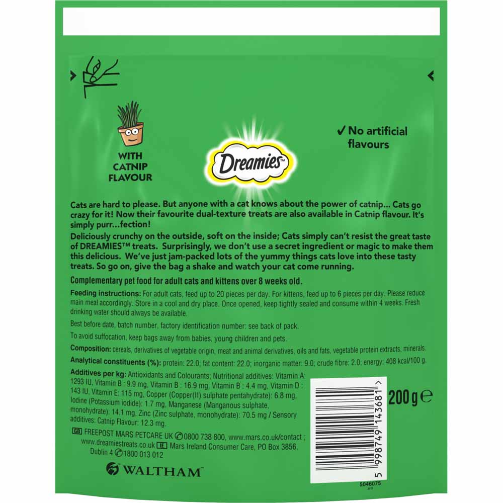 Dreamies Cat Treats with Catnip 200g Image 5