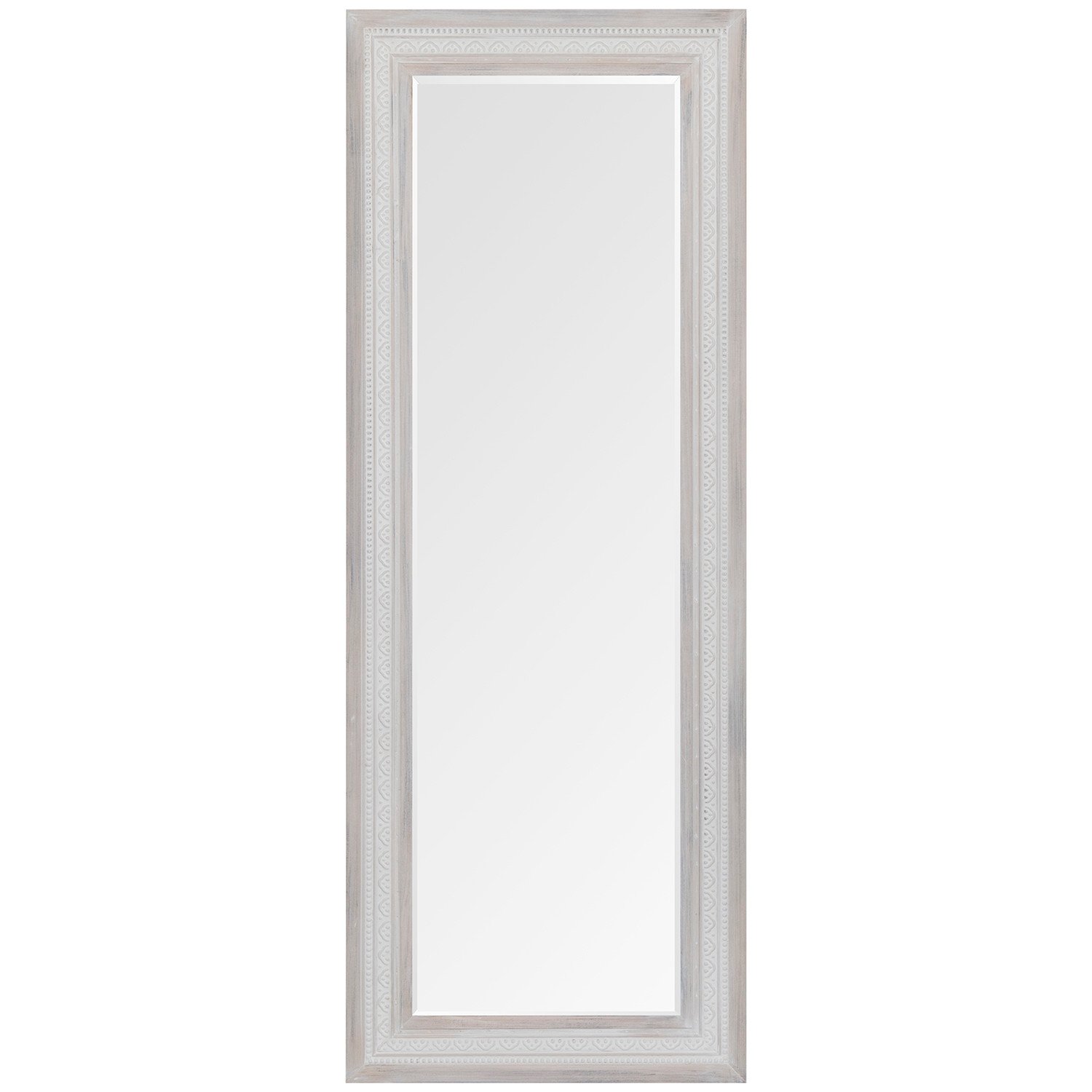 Neveah Washed Wooden Frame Mirror 160 x 60cm Image 1