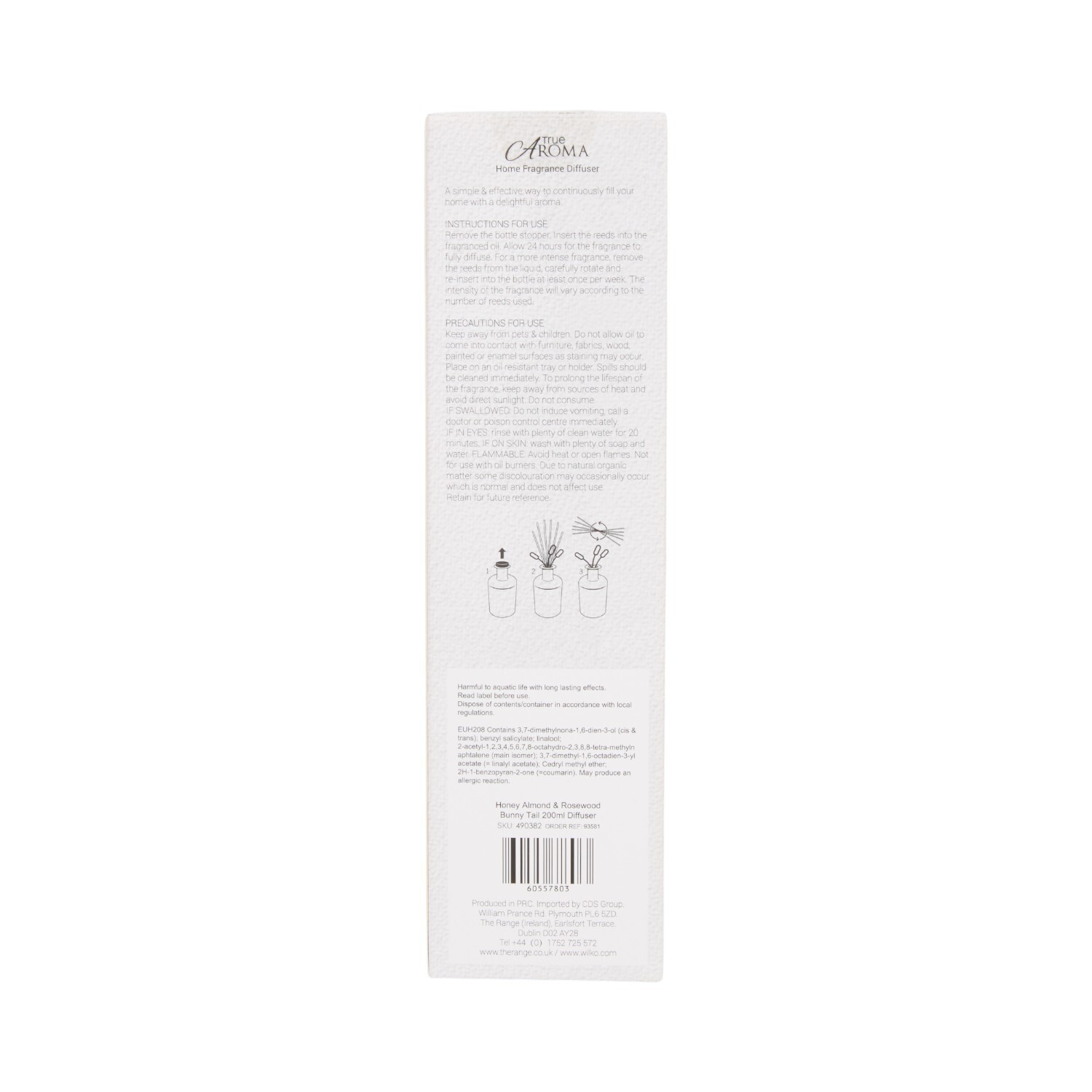 Honey Almond and Rosewood Bunny Tail Reed Diffuser Image 4